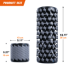 FlexRoll - Rouleau mousse extensible et pliable pour le voyage - Massage des tissus profonds et des points de déclenchement | JackedApe
