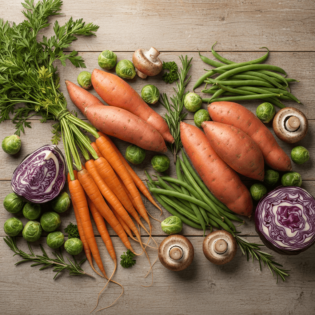 Légumes de Thanksgiving vibrants