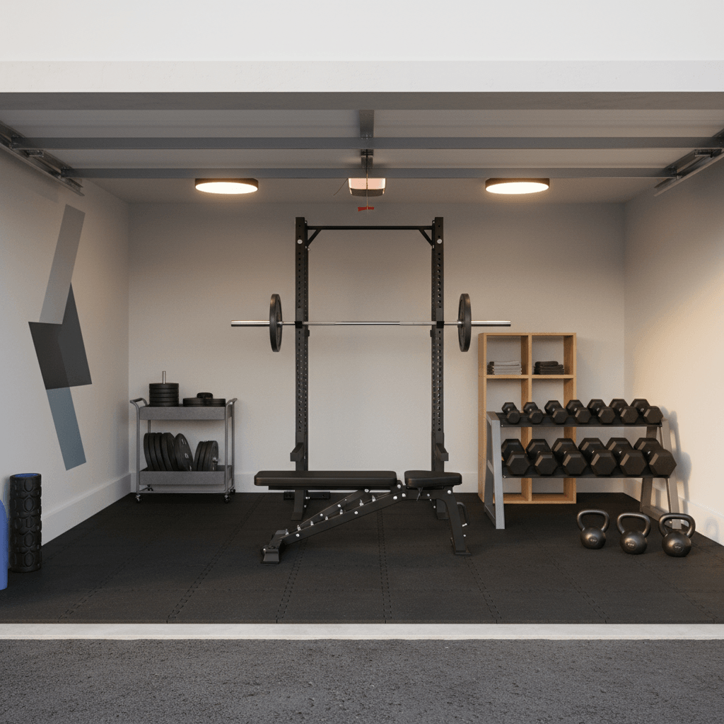 Configuration simple de gymnase de garage