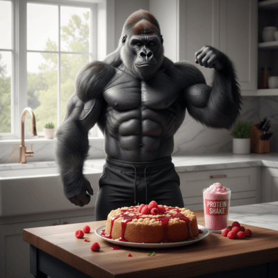 img raspberry cottage cheese breakfast cake | JackedApe