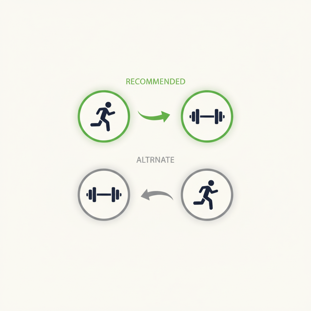 Icônes de séquence de cardio et de poids
