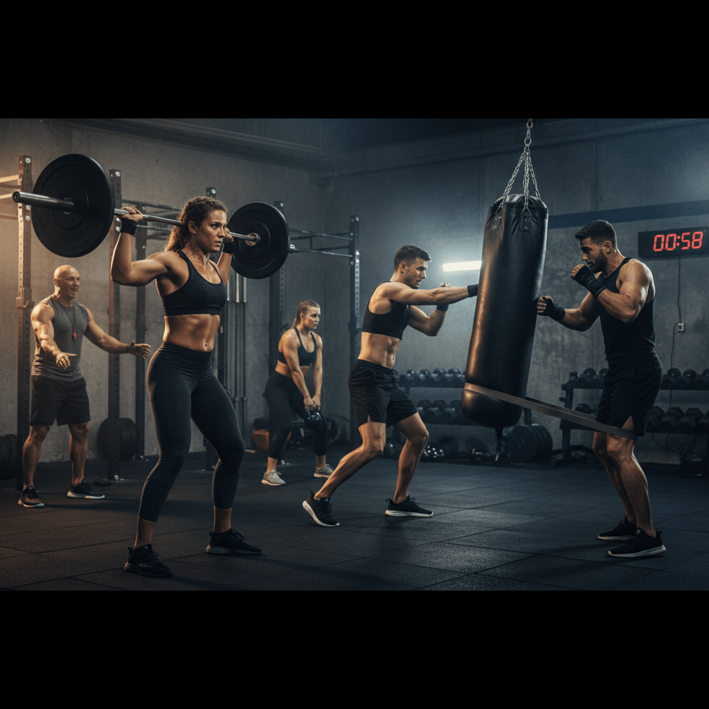 scène d'entraînement maingaining