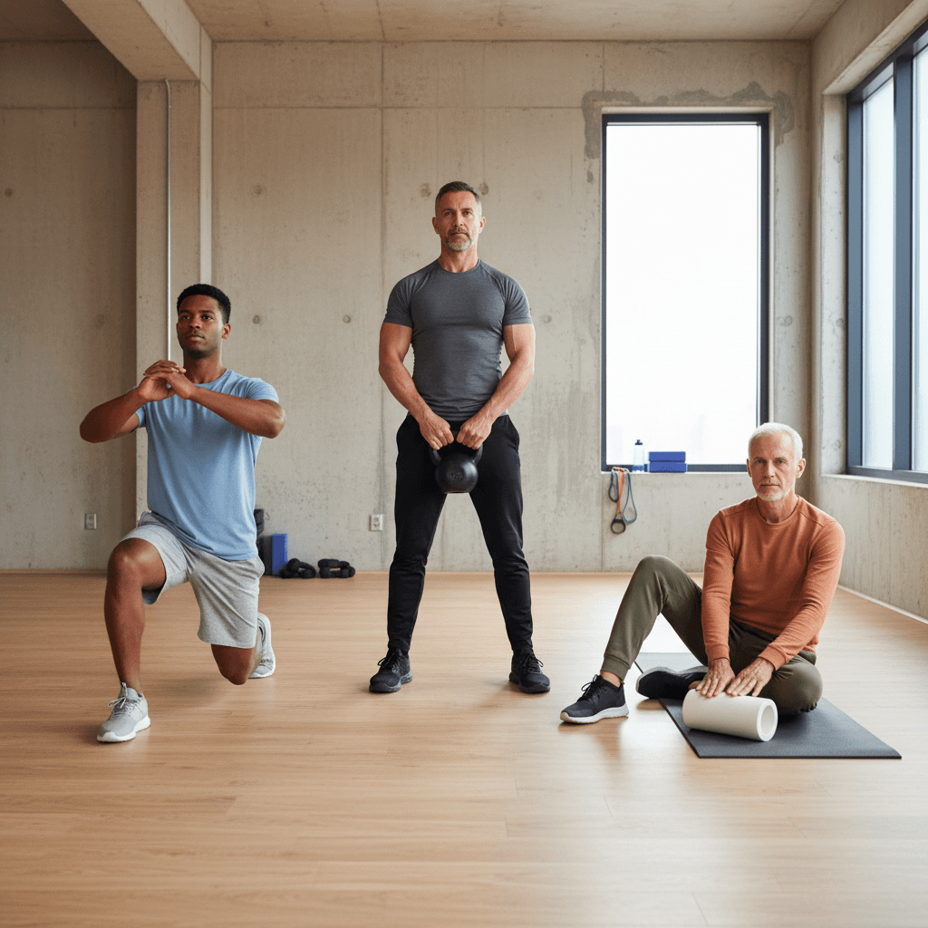 Illustration de formation pour la santé des hommes