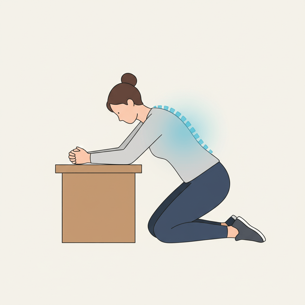 illustration d'étirement thoracique